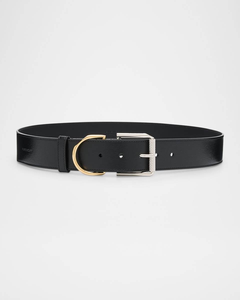 Voyou Logo Leather Belt